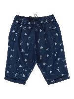 Shorts in denim con logo e cuori