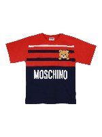 T-shirt logo Teddy con righe