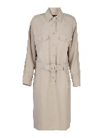 Knielanges Kleid - Hellgrau