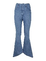 Jeans a zampa crop