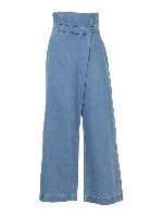Jeans culotte a vita alta