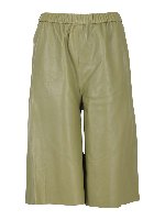 Bermuda in pelle liscia