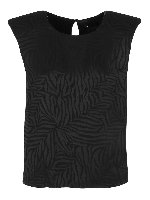 Blusa in viscosa con spalline imbottite