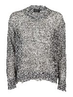 Pull girocollo traforato