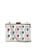 Clutch con iconici mini Karl