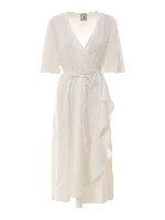 Abito bianco a portafoglio