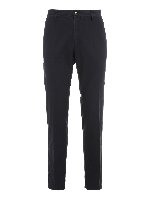 Pantaloni cotone stretch con tasche a filetto