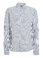 Camicia button-down a righe Seesucker