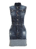 Chemisier corto in denim