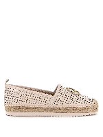 Espadrilles in pelle traforata