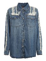 Camicia con dettagli in pizzo