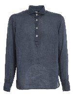 Camicia denim a lavaggio scuro
