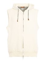 Felpa con cappuccio senza maniche