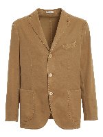 Blazer in lino misto denim