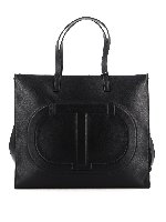 Tote con logo goffrato