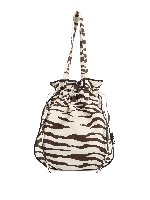 Shopper in stampa zebra con bordi a contrasto