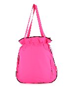 Shopper fluo con bordi a contrasto