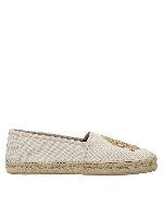Espadrillas con ricamo color naturale