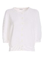 Cardigan in cotone bianco