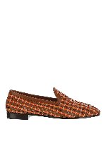 Scarpe slip-on in pelle intrecciata