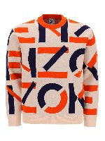 Maglioncino in cotone con stampa logo