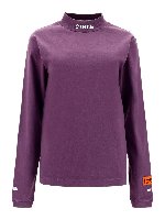 T-shirt a collo alto in jersey