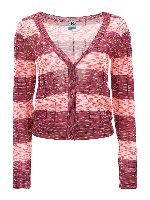 Cardigan in viscosa a righe