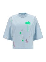 T-shirt con stampa palme