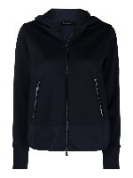 Felpa con cappuccio e inserti in nylon