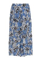 Pantaloni a fiori con charm logo