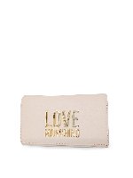 Pochette in pelle sintetica con logo