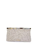 Pochette in pelle sintetica trapuntata