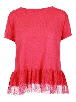 U-Boot-Pullover - Dunkelrosa