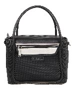 Bauletto in pelle traforata