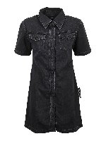 Vestido Corto - Gris Oscuro