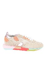 Sneakers in suede e tessuto