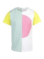 T-shirt a blocchi di colore