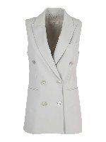 Blazer smanicato doppiopetto