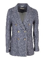 Blazer in cotone fiammato