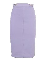 Gonna a tubino con morsetto dorato