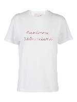 T-shirt girocollo con iconico ricamo