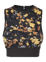 Top corto in stampa floreale