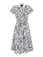 Abito in cotone piquet floreale