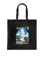 Tote in pelle con stampa Sacre Coeur