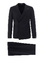 Completo nero in lana