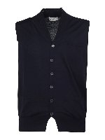 Gilet in cotone con bottoni