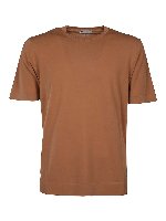 T-shirt girocollo in cotone basic