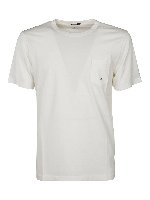 T-shirt con taschino e logo