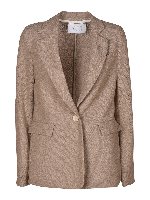 Blazer in cotone rasato