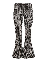 Pantaloni svasati motivo geometrico